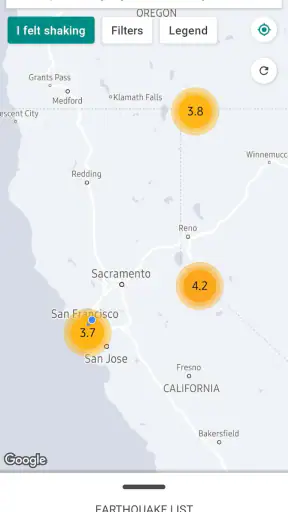 MyShake Earthquake Alerts screenshot