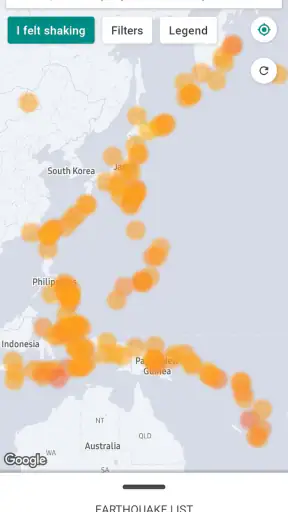 MyShake Earthquake Alerts screenshot