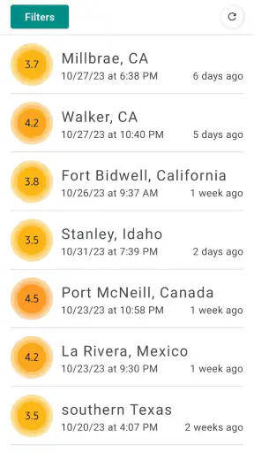 MyShake Earthquake Alerts screenshot