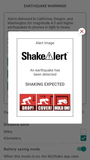 MyShake Earthquake Alerts screenshot