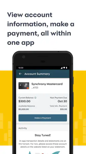 MySynchrony screenshot