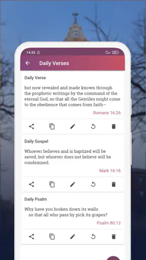 NIV Bible version, Offline app screenshot