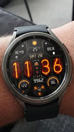 Nixie Digital - Wear OS Face screenshot 10