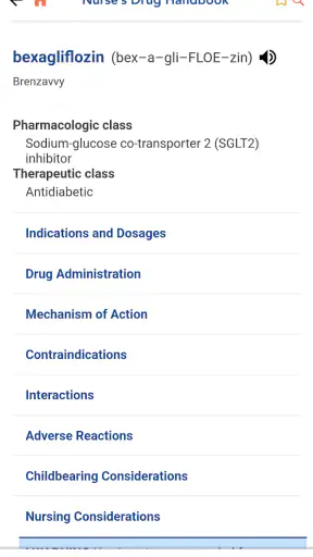 Nurse's Drug Handbook screenshot