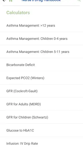 Nurse's Drug Handbook screenshot