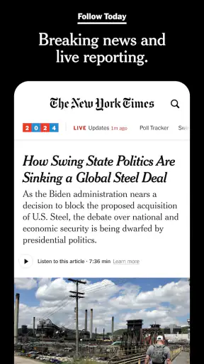 NYTimes: US and Global News screenshot