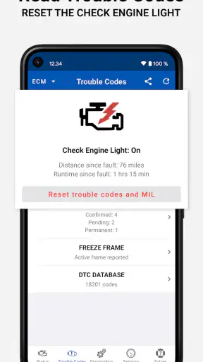OBD Auto Doctor car scanner screenshot