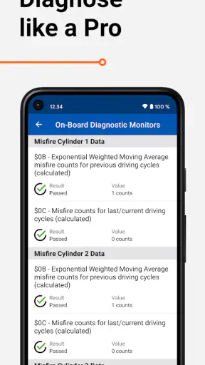 OBD Auto Doctor car scanner screenshot