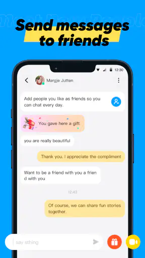 Omega - Live video chat screenshot
