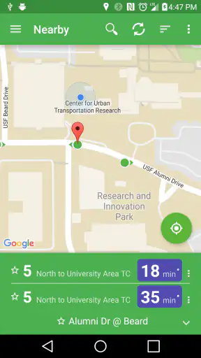 OneBusAway screenshot