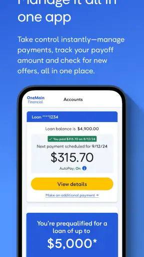 OneMain Financial screenshot