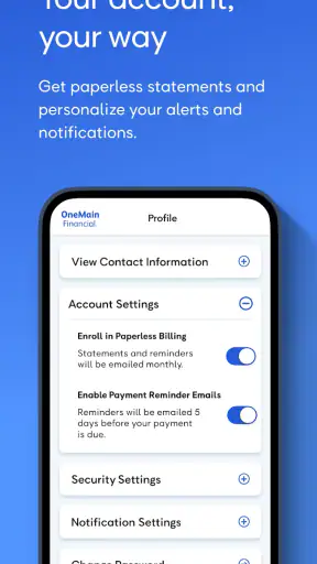 OneMain Financial screenshot
