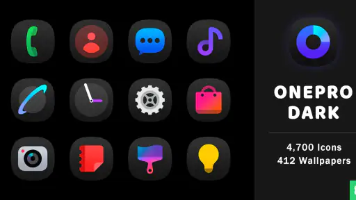 OnePro (Dark) - Icon Pack screenshot 11