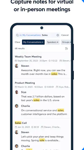 OtterAI Transcribe Voice Notes screenshot