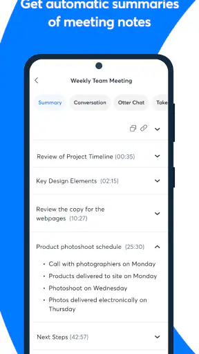 OtterAI Transcribe Voice Notes screenshot