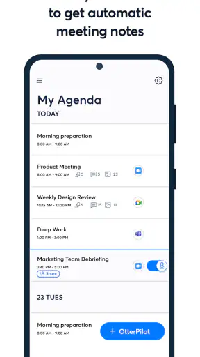 OtterAI Transcribe Voice Notes screenshot