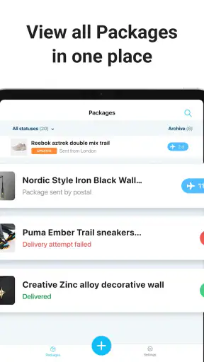Package Tracker - pkge Mobile screenshot 12