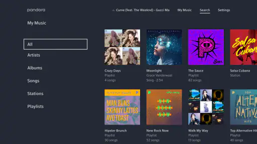Pandora Music for TV screenshot 11
