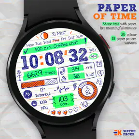 Paper of Time - Watch Face screenshot 10