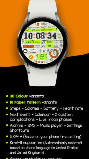 Paper of Time - Watch Face screenshot 12