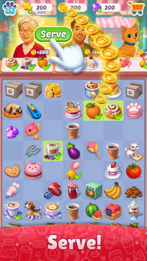 Paws & Pastries: Merge Café screenshot