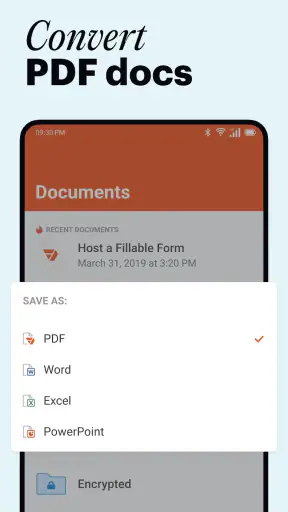pdfFiller Edit, fill, sign PDF screenshot