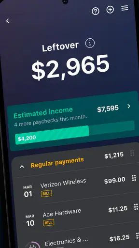 Budget App — PocketGuard screenshot