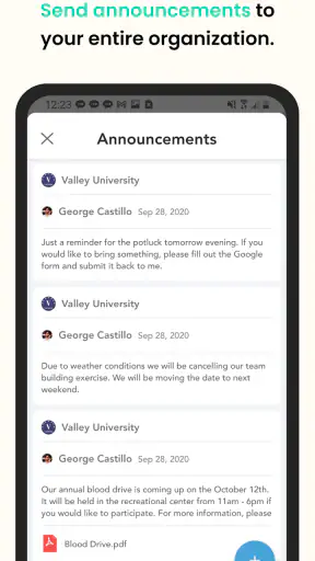 Pronto Team Communication screenshot