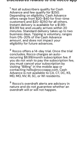 Rocco - Fast Cash Advance screenshot