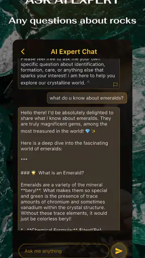Rock & Crystal Identifier App screenshot