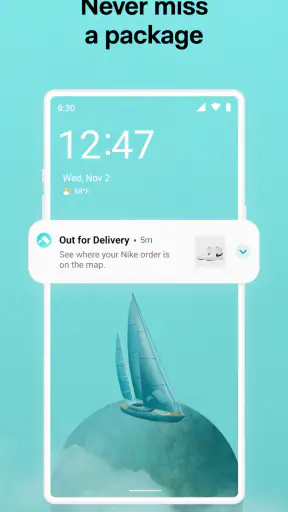 Route: Package Tracker screenshot