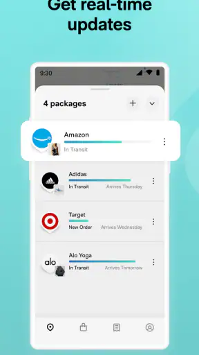 Route: Package Tracker screenshot