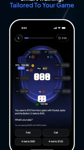 Runout Poker Trainer GTO Coach screenshot