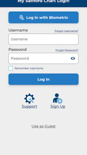 Sanford Health screenshot