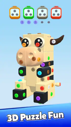 Screw Out 3D: Nut Sort Jam screenshot 3