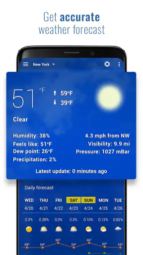 Sense V2 Flip Clock & Weather screenshot