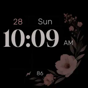 Simple Floral Watch Face screenshot 12