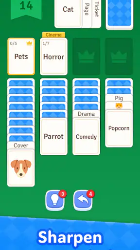 Solitaire Associations: Words screenshot