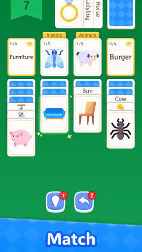 Solitaire Associations: Words screenshot