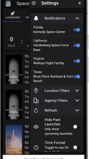 Space Launch Schedule screenshot
