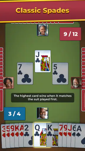 Spades For Seniors: Card Game screenshot