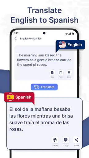 Spanish English Translator screenshot