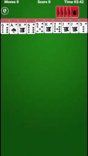 Spider Solitaire screenshot