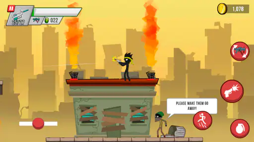 Stick vs Zombies: Platformer screenshot