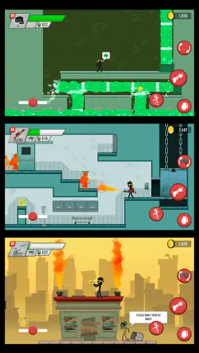 Stick vs Zombies: Platformer screenshot