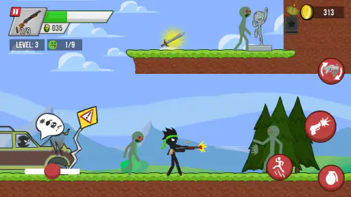 Stick vs Zombies: Platformer screenshot 9