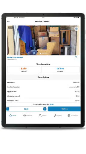 StorageTreasures Auction App screenshot 12