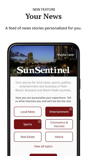Sun Sentinel screenshot
