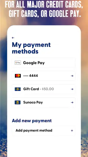Sunoco: Pay fast & save screenshot