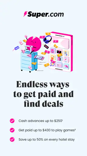 Super.com-Cash Advance, Travel screenshot